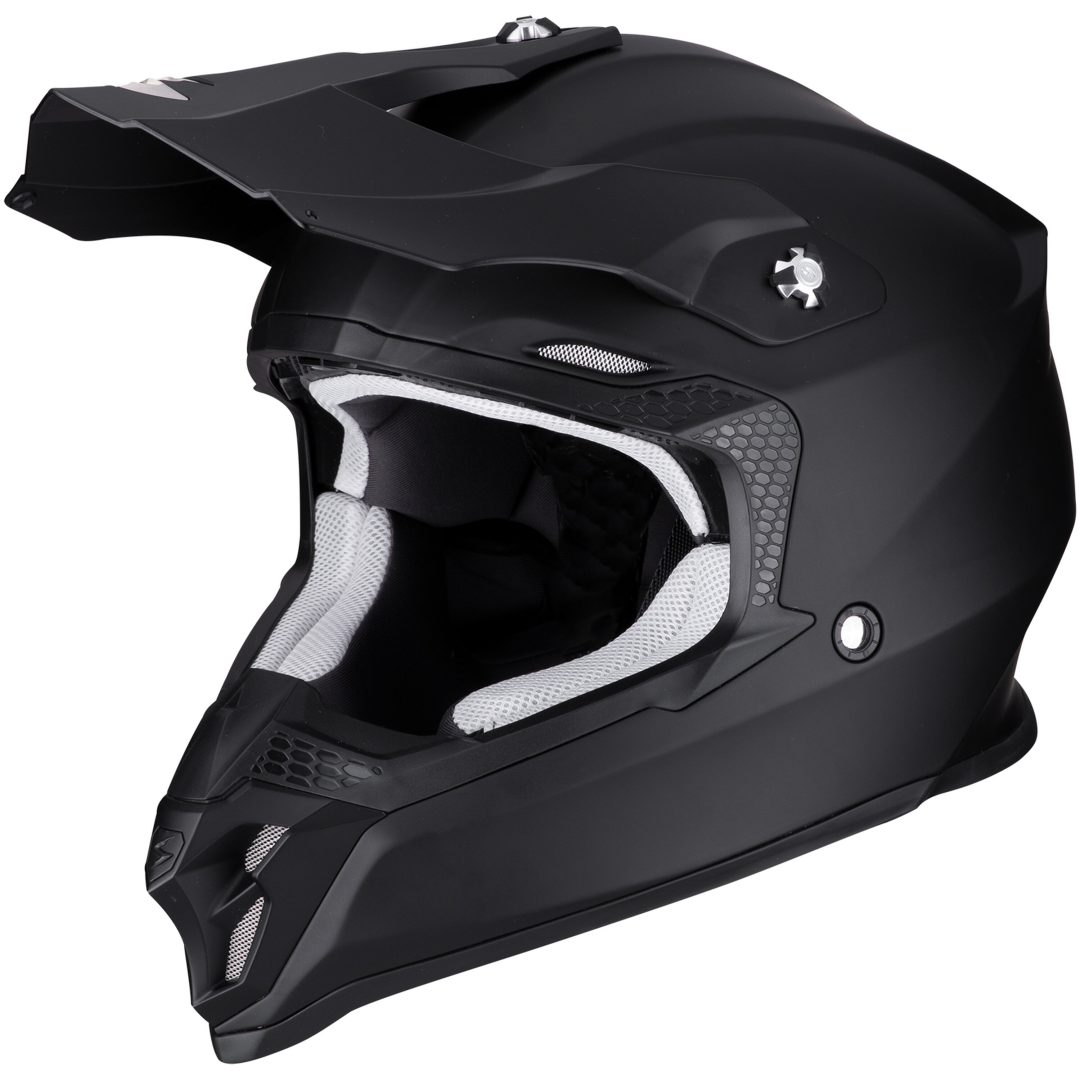 Crosshjälm VX-16 EVO AIR Solid Svart Matt Scorpion M