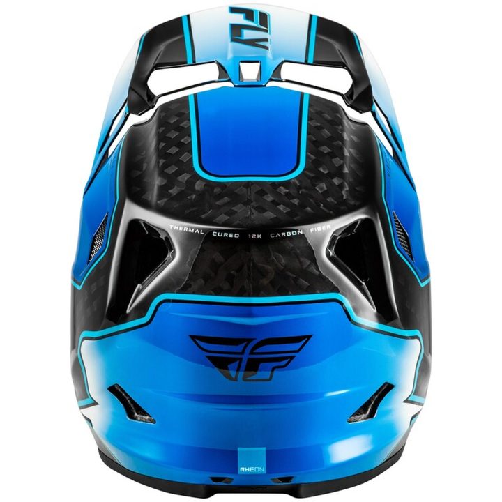 Crosshjälm Werx-R Carbon Flow Blå/Vit Blank FLY RACING L – bild 2
