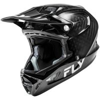 Crosshjälm Werx-R Carbon Svart Blank FLY RACING