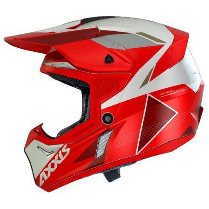 Crosshjälm Wolf Bandit B5 Röd Matt AXXIS XS – bild 2