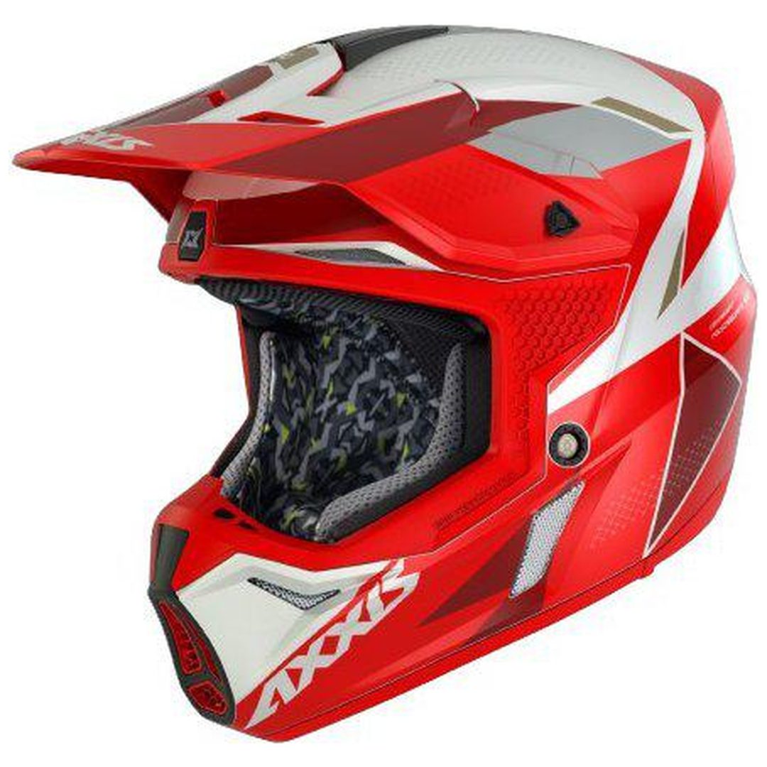 Crosshjälm Wolf Bandit B5 Röd Matt AXXIS XS