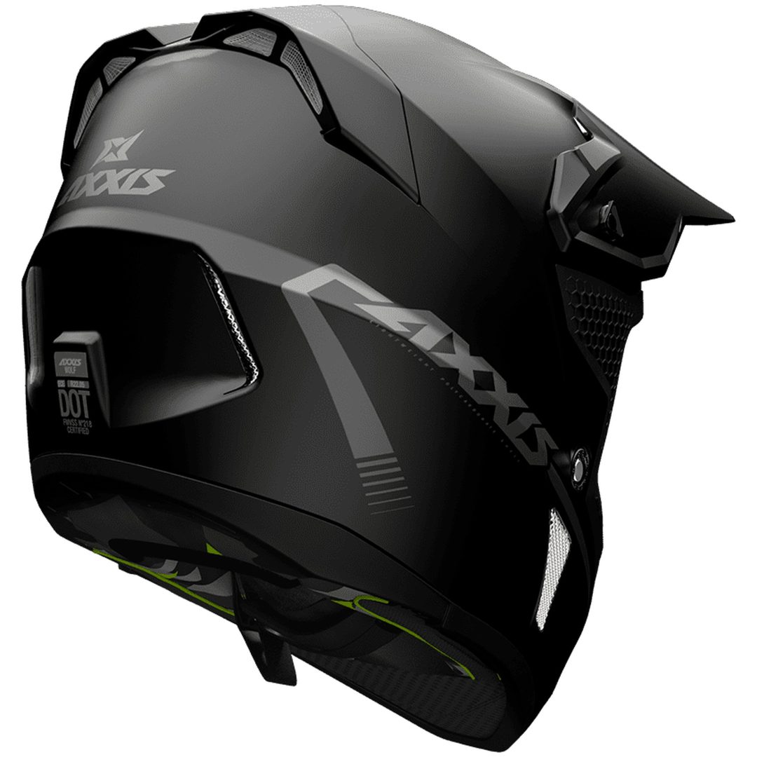 Crosshjälm Wolf Svart Matt AXXIS s – bild 2
