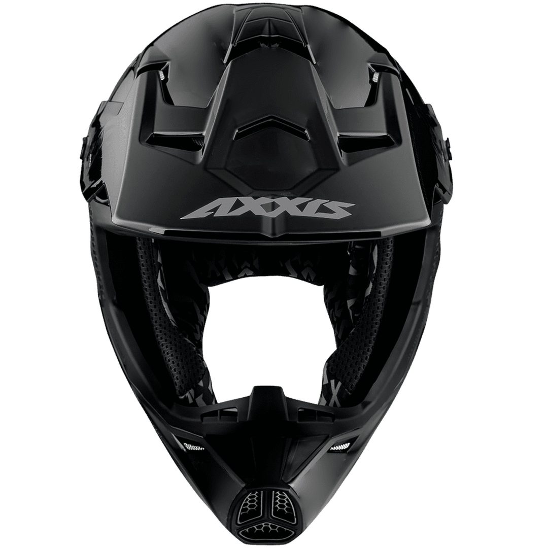 Crosshjälm Wolf Svart Matt AXXIS s – bild 3