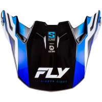 Crosshjälmsvisir Formula S Carbon Byte Blå Kolfiber/Blå/Vit FLY RACING