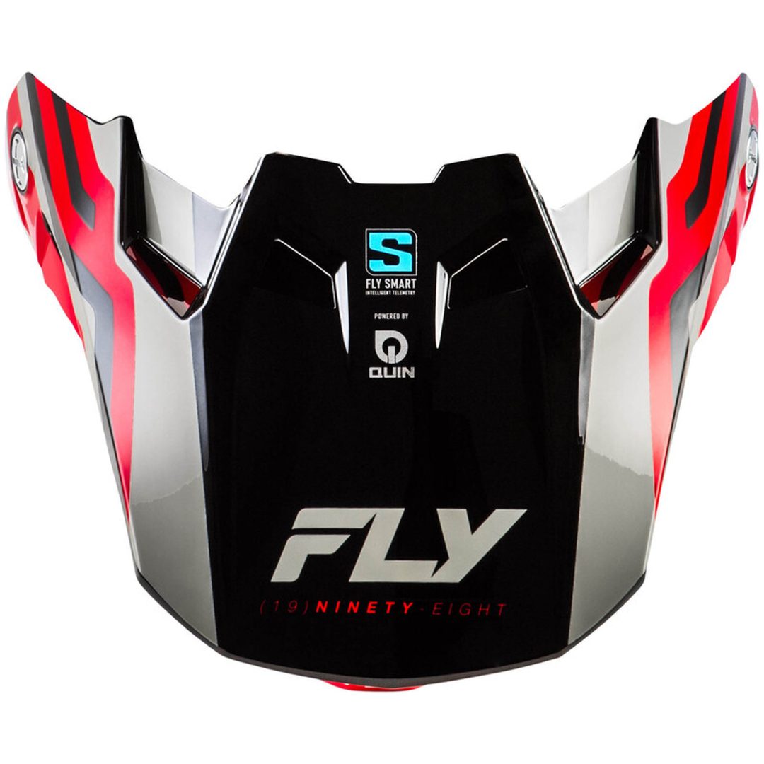 Crosshjälmsvisir Formula S Carbon Byte Röd Kolfiber/Röd/Grå FLY RACING M/L