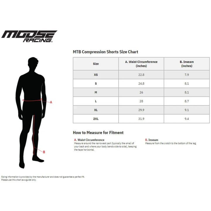 Crosshorts MTB Kompression Svart MOOSE RACING XS – bild 3