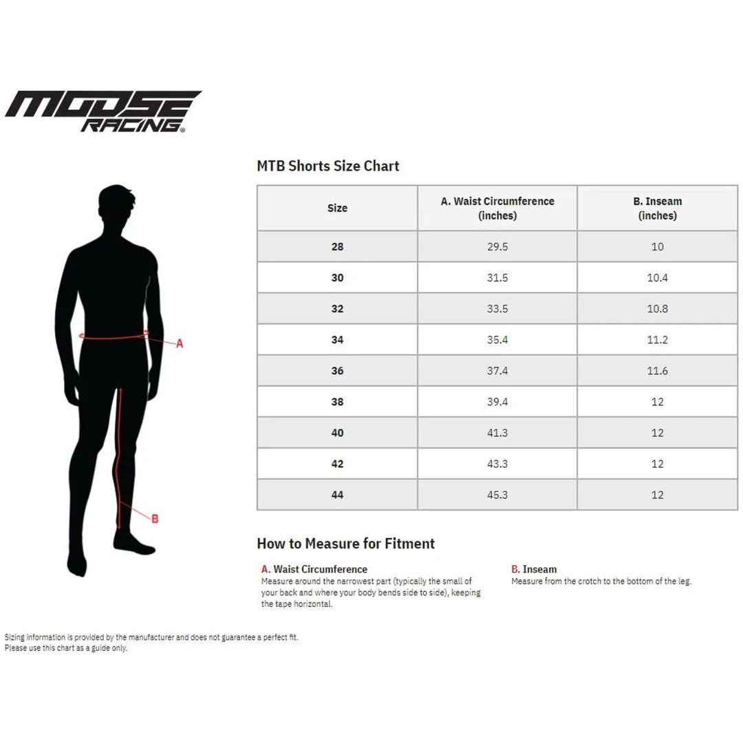 Crosshorts MTB Svart MOOSE RACING 28 – bild 5