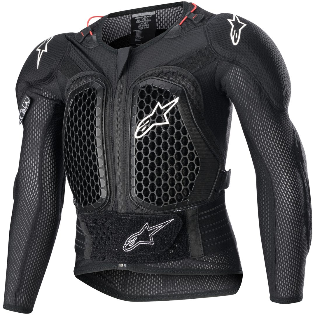 Crossjacka Barn Skydd Bionic Action Svart ALPINESTARS Small/Medium – bild 2