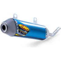 Crossljuddämpare PowerCore 2.1 Slip-on Titanium Anodiserad Blå FMF