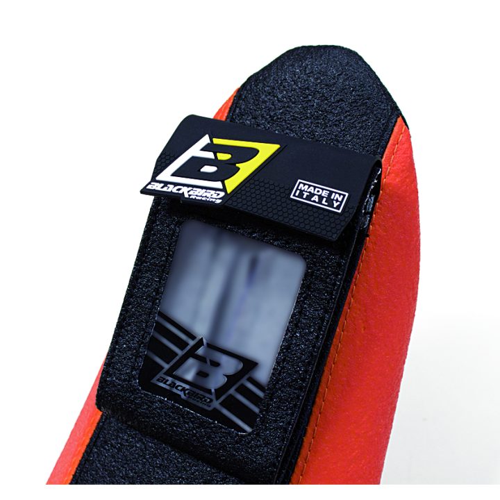 Crosssadel Svart/orange Pocketed BLACKBIRD RACING – bild 2