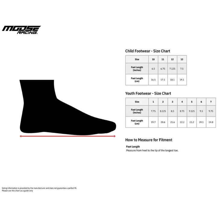 Crosstövlar Barn M1.3 MX Orange/Svart MOOSE RACING 37 – bild 3
