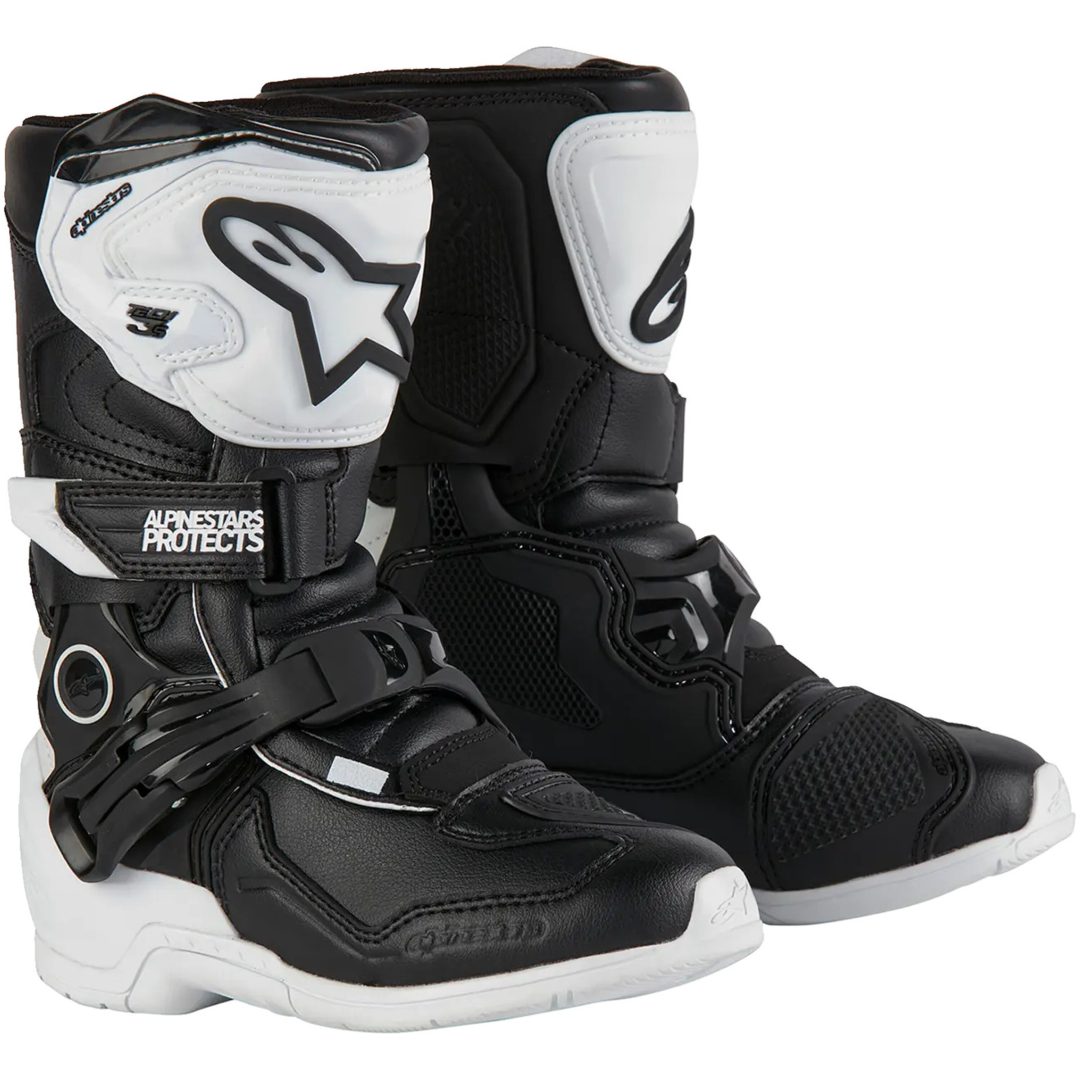 Crosstövlar Barn T3s Vit/Svart ALPINESTARS 28 (10 us)