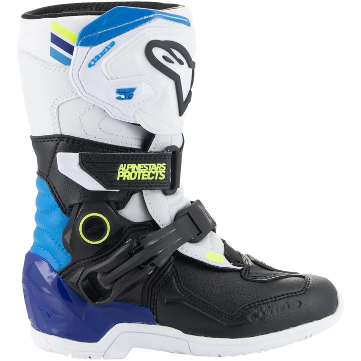 Crosstövlar Barn T3s Vit/Svart/Blå ALPINESTARS 28 (10 us) – bild 2