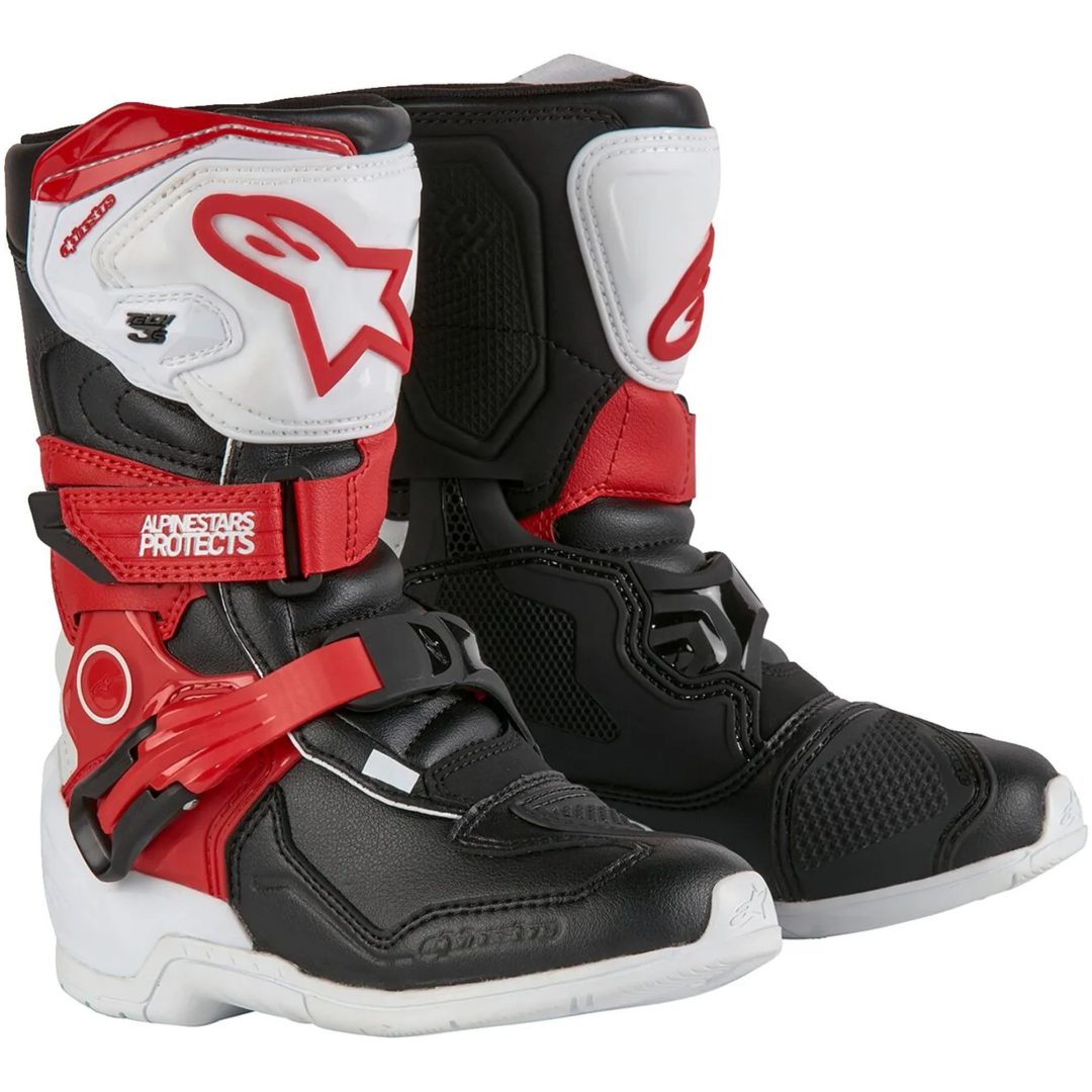 Crosstövlar Barn T3s Vit/Svart/Röd ALPINESTARS 30 (12 us)