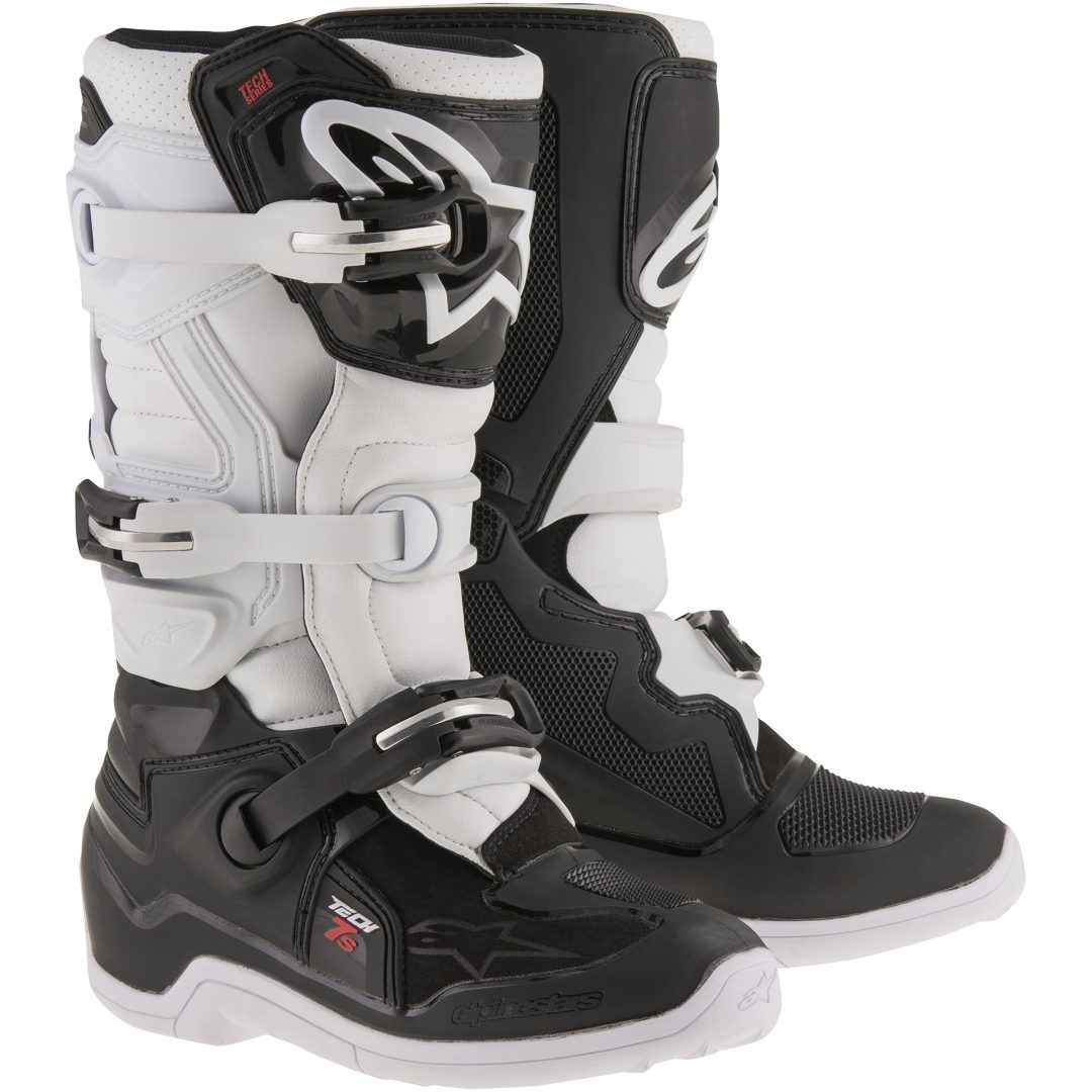 Crosstövlar Barn Tech 7s Svart/Vit Alpinestars 37