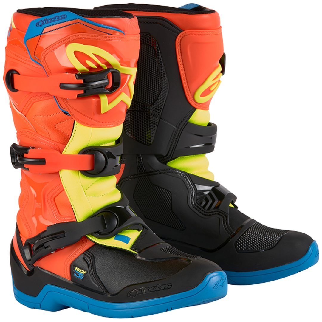 Crosstövlar Barn Tech3s Orange/Blå/Gul ALPINESTARS 34 (2 us)