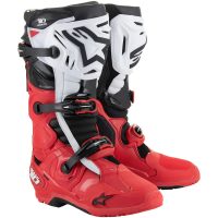 Crosstövlar Tech 10 Enduro Svart/röd/vit ALPINESTARS