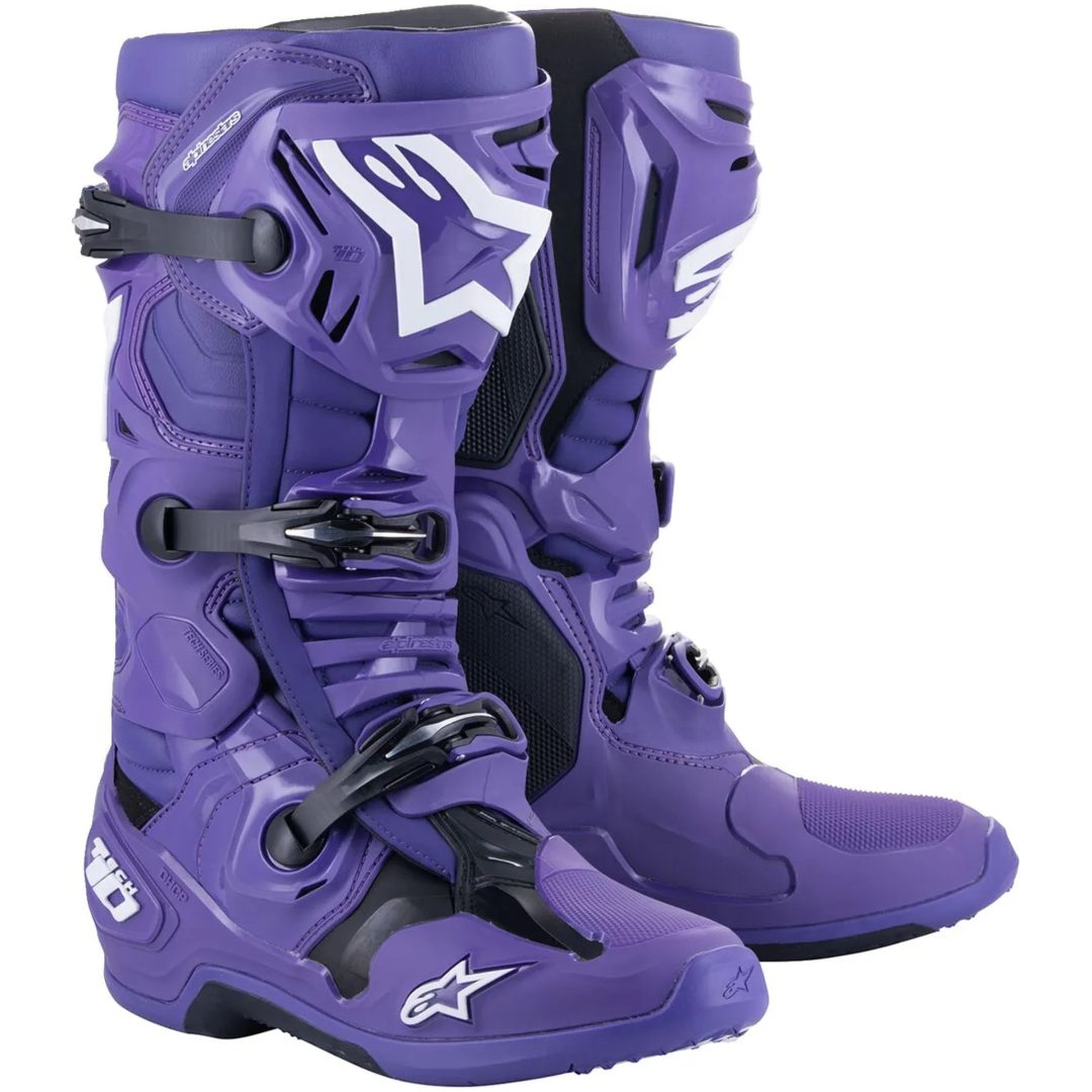 Crosstövlar Tech 10 Lila/Svart ALPINESTARS 39 (7 us)