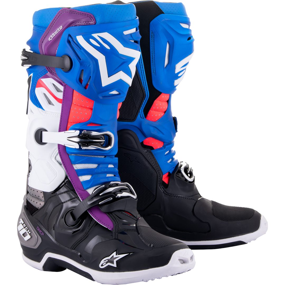 Crosstövlar Tech 10 Svart/Blå/Vit ALPINESTARS 49.5