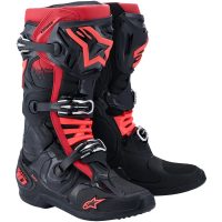 Crosstövlar Tech 10 Svart/Röd ALPINESTARS