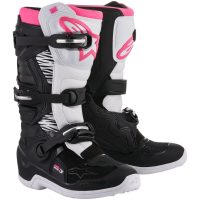 Crosstövlar Tech 3 Svart/Vit/Rosa ALPINESTARS