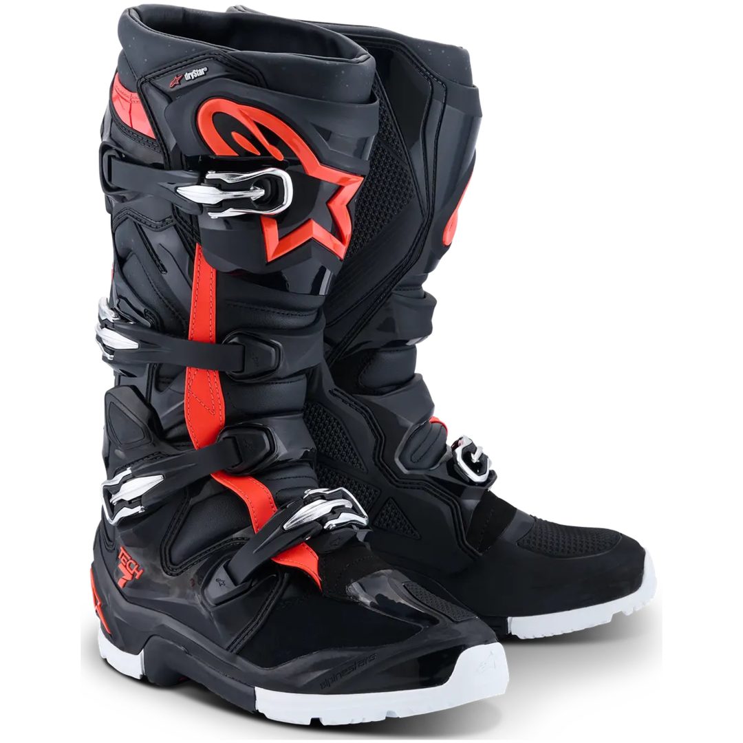 Crosstövlar Tech 7 Enduro Drystar® Svart/Vit ALPINESTARS 44.5