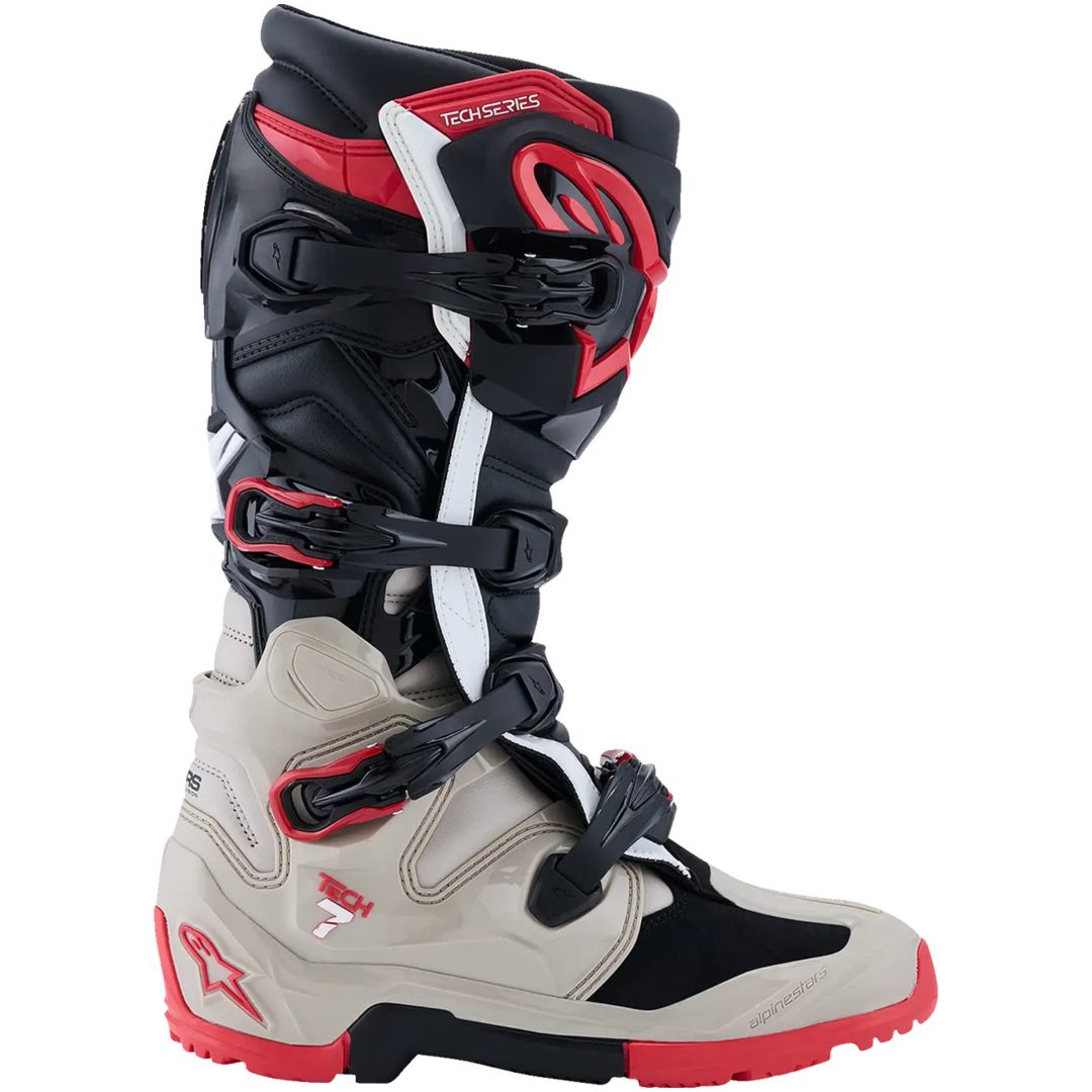 Crosstövlar Tech 7 Enduro Grå/Röd ALPINESTARS 48 – bild 4