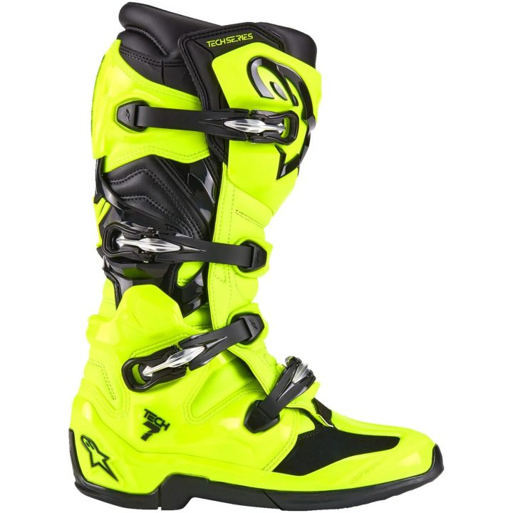Crosstövlar Tech 7 Svart/fluorescerande Gul ALPINESTARS 48 – bild 2