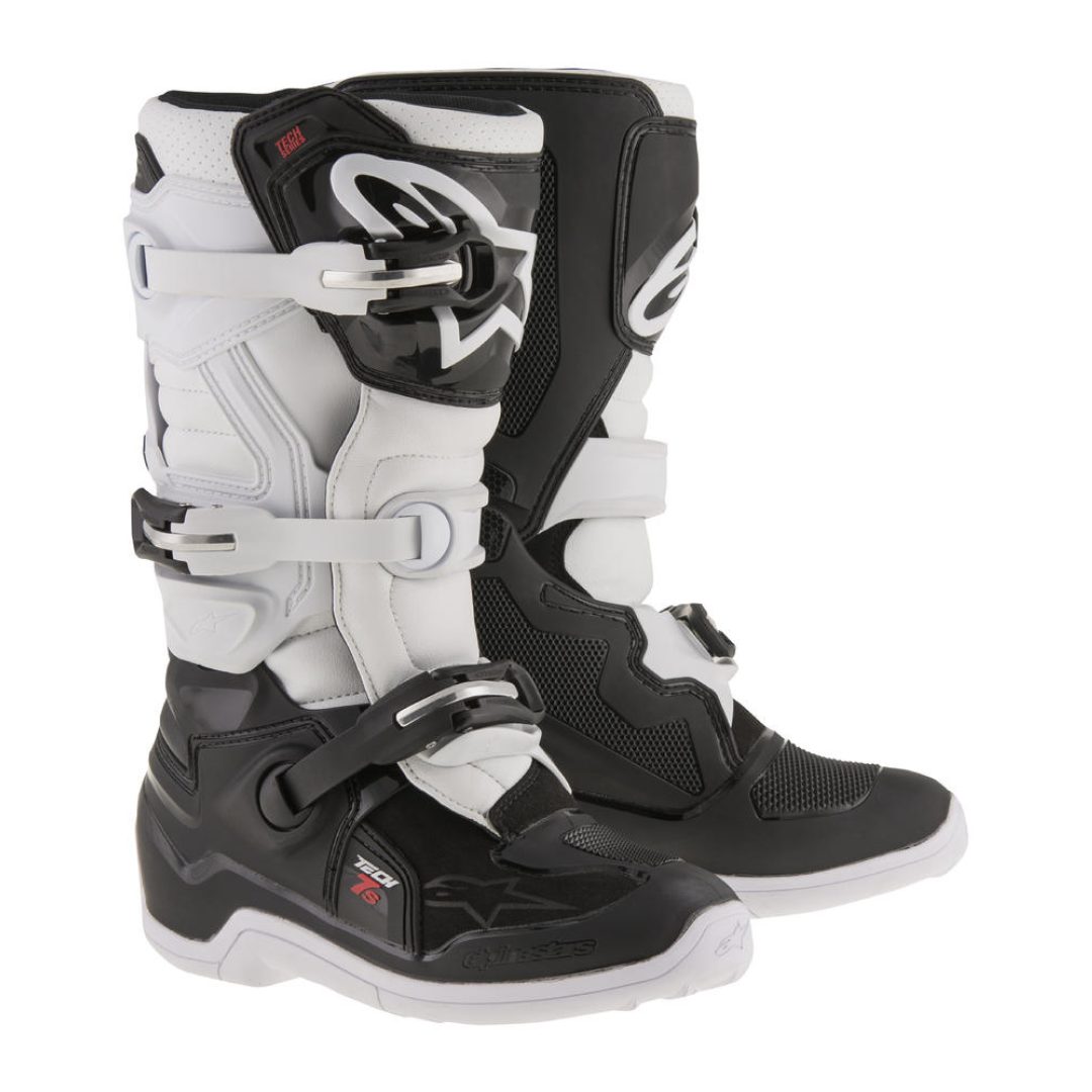 Crosstövlar Tech7s Svart/vit ALPINESTARS 4