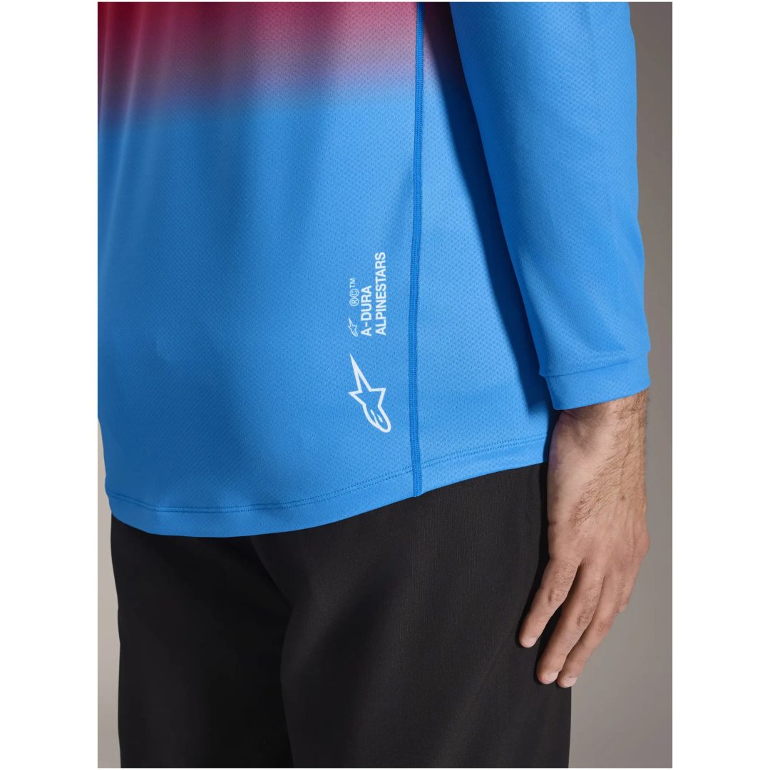 Crosströja A-Dura Astars 2.0 Långärmad Blå ALPINESTARS BICYCLE – bild 2