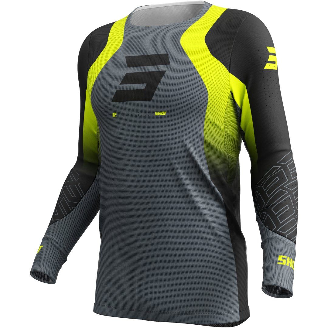 Crosströja Aerolite Ultra Neon Svart Gul Grå Shot XL