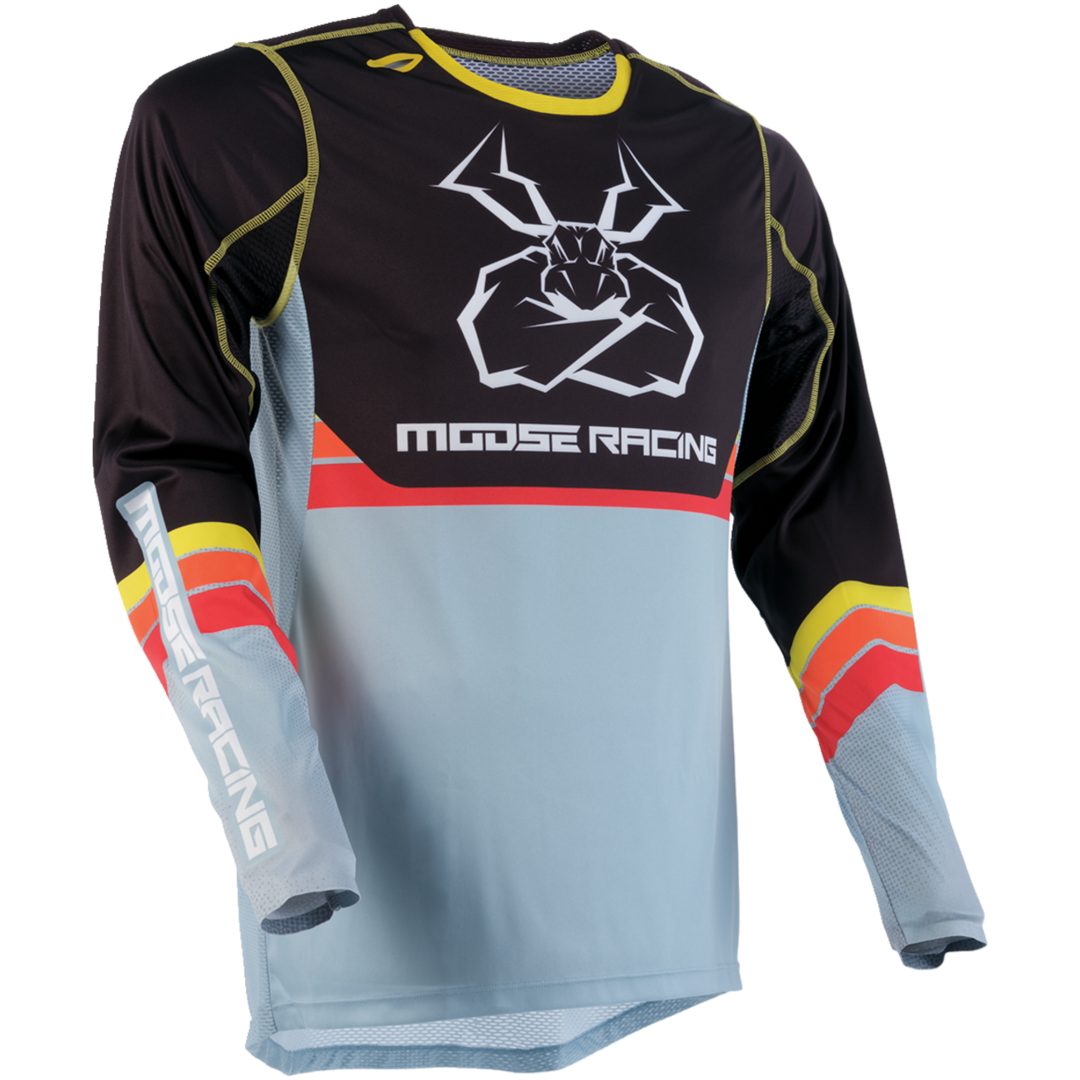 Crosströja Agroid Svart/Grå MOOSE RACING Medium