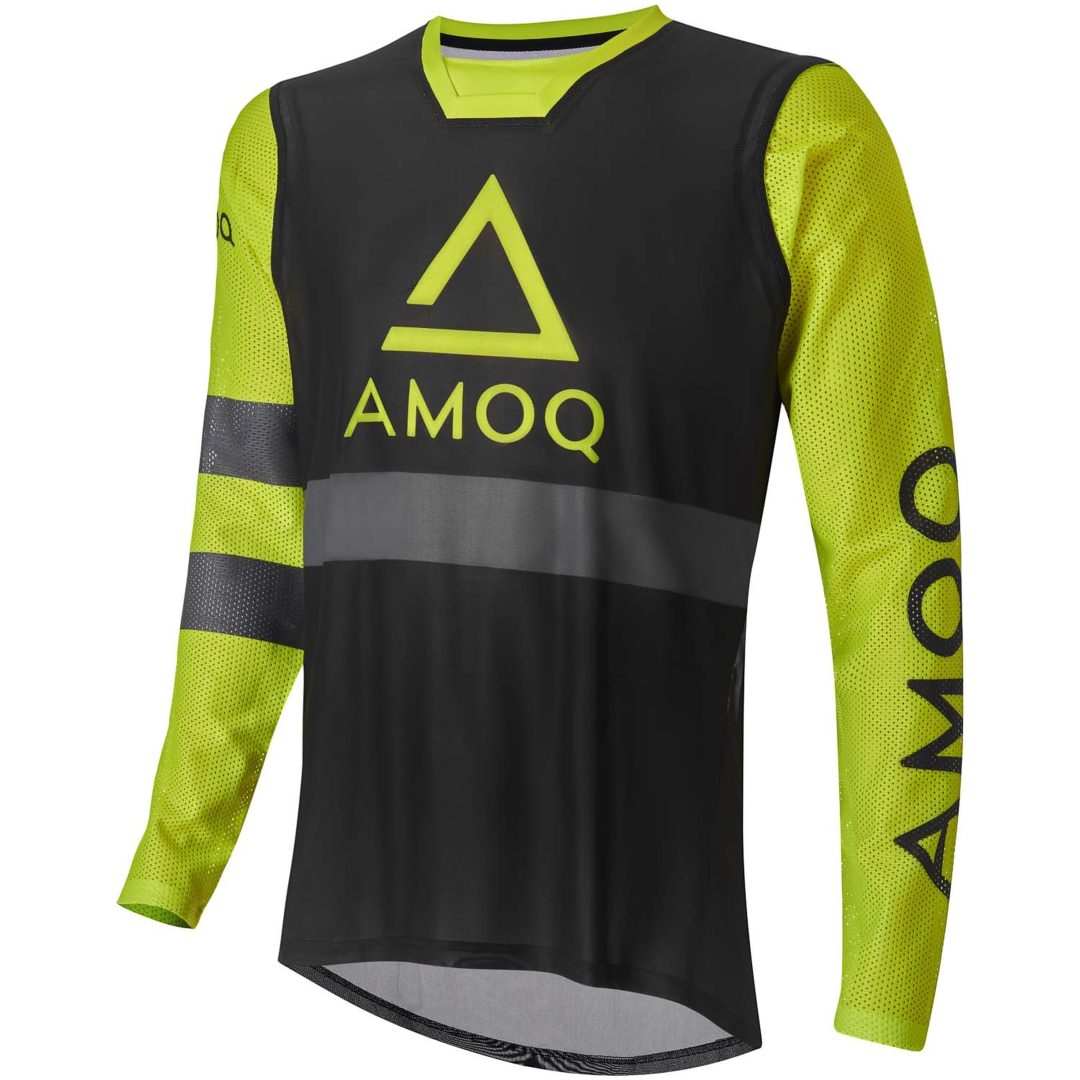 Crosströja Airline Mesh Svart Neongul AMOQ XS