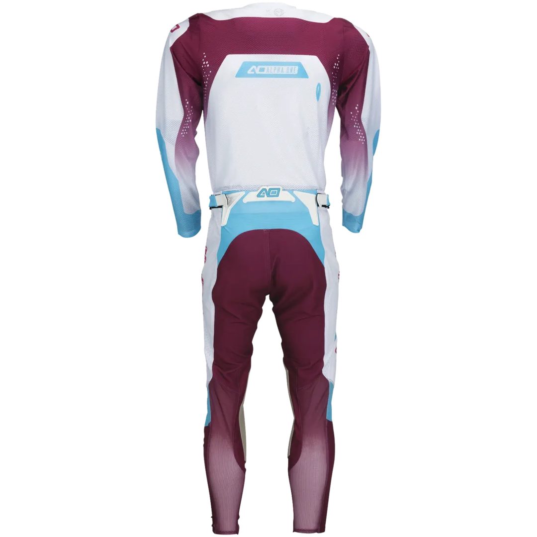 Crosströja Alpha One Blå Lila Vit MOOSE OFFROAD SOFT-GOODS – bild 3