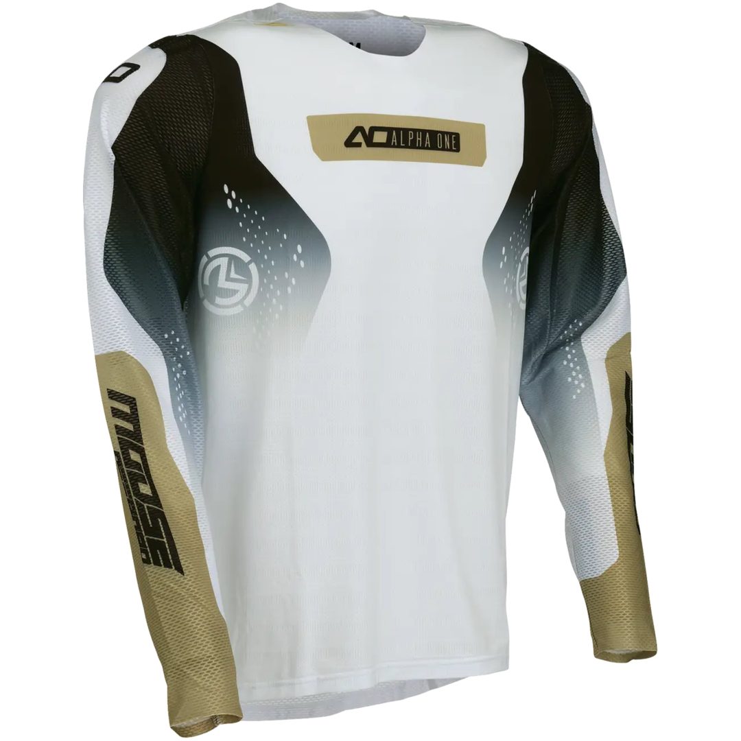 Crosströja Alpha One Svart Vit MOOSE OFFROAD SOFT-GOODS