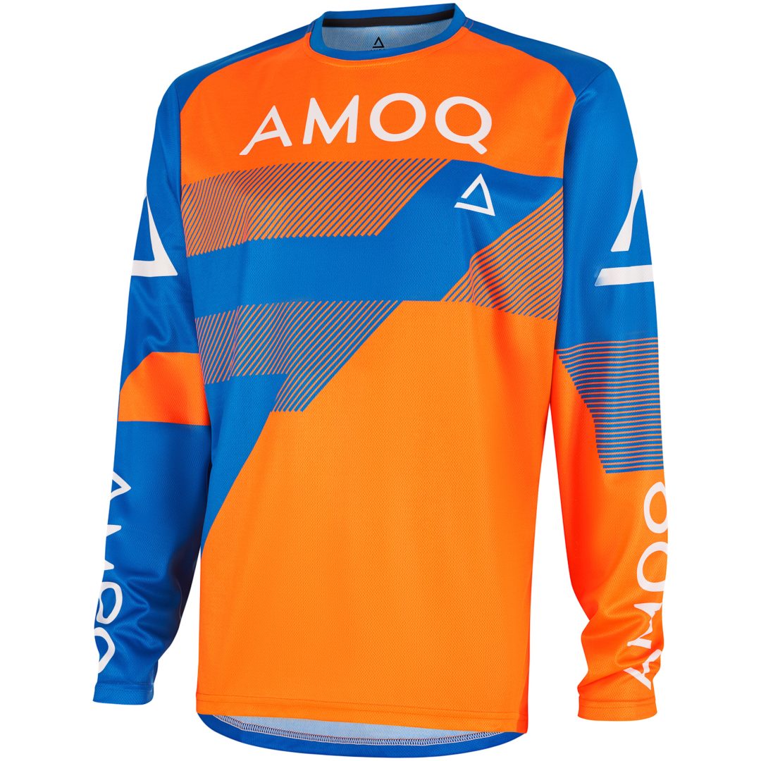 Crosströja Ascent Strive V2 Orange Blå AMOQ XS – bild 4
