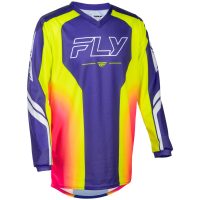 Crosströja Barn F-16 Raze Lila Röd Gul FLY RACING