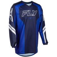 Crosströja Barn F-16 Raze Marinblå Blå Vit FLY RACING
