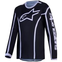 Crosströja Barn Fluid Apex v2 Svart Silver Alpinestars