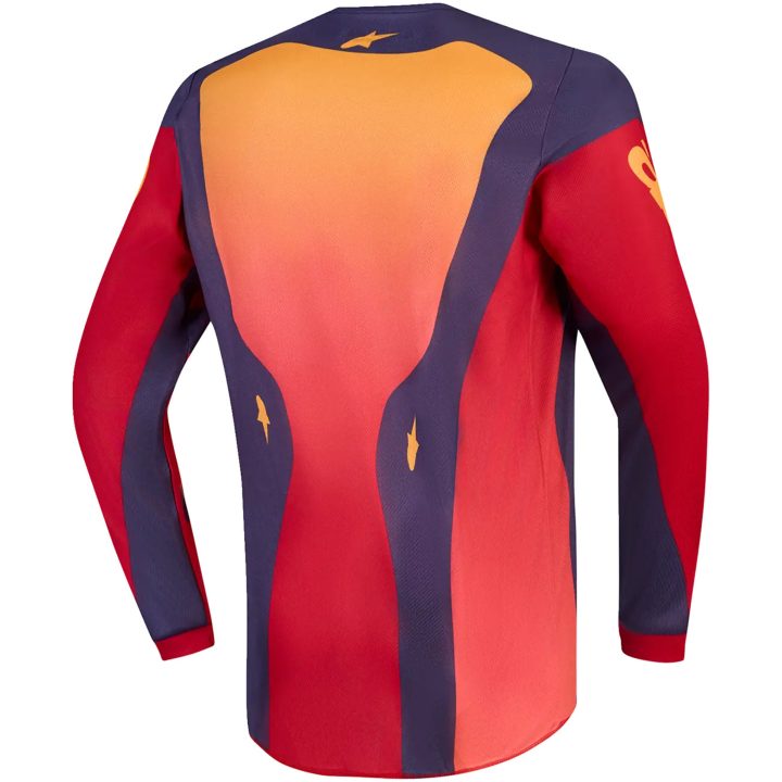 Crosströja Barn Fluid Hunt Röd Korall Alpinestars s – bild 2