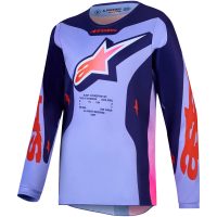 Crosströja Barn Fluid Hunt Rosa Lila Alpinestars
