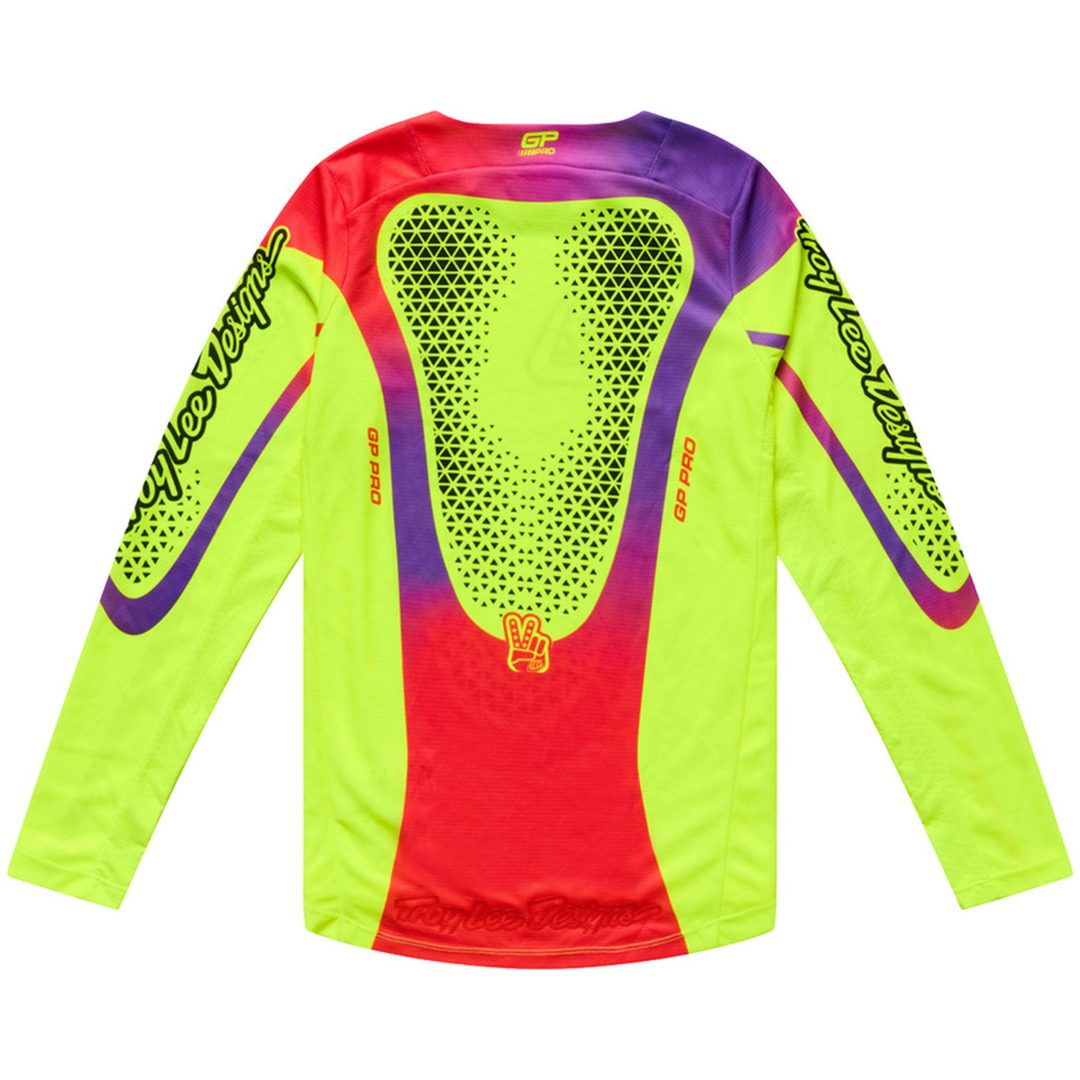 Crosströja Barn GP Pro Aura Neongul TROY LEE DESIGNS yxs – bild 4