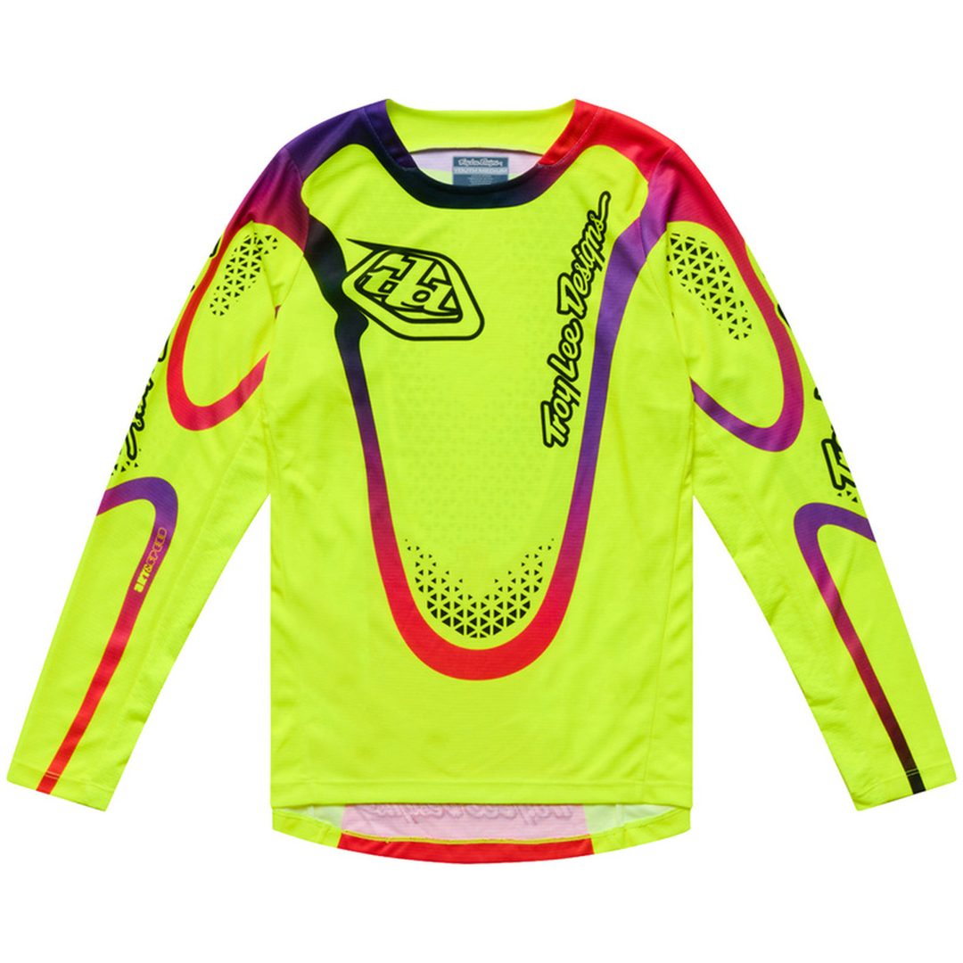 Crosströja Barn GP Pro Aura Neongul TROY LEE DESIGNS yxs