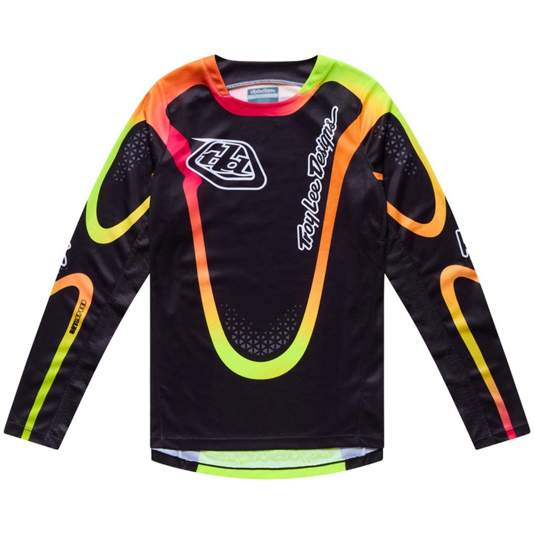 Crosströja Barn GP Pro Aura Svart Gul TROY LEE DESIGNS yxs