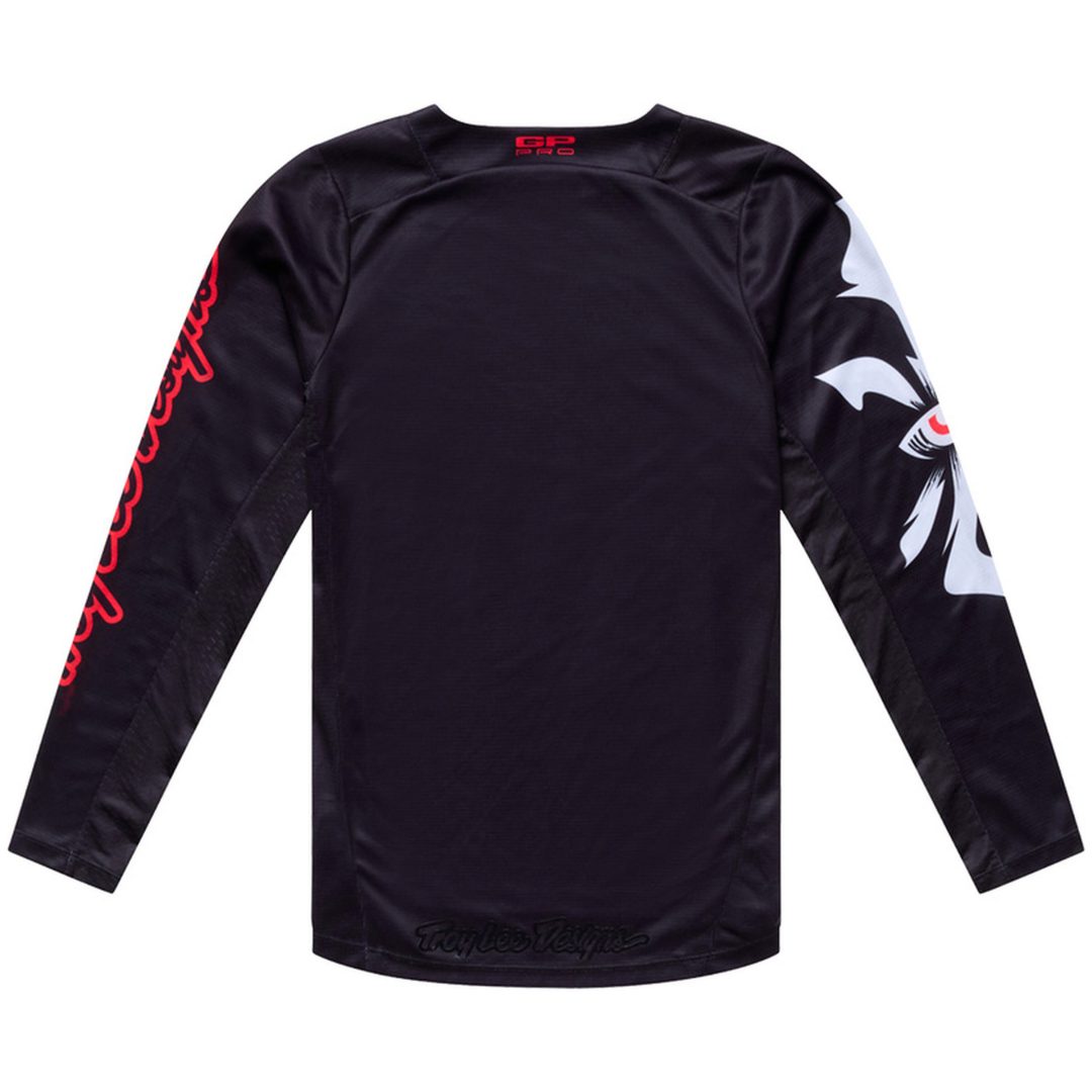 Crosströja Barn GP Pro Cyclops Svart Neonröd TROY LEE DESIGNS yxs – bild 2