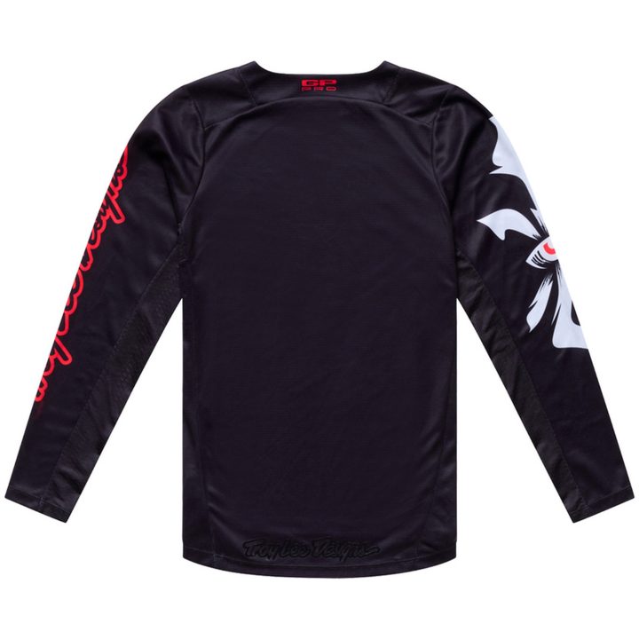 Crosströja Barn GP Pro Cyclops Svart Neonröd TROY LEE DESIGNS yxs – bild 2