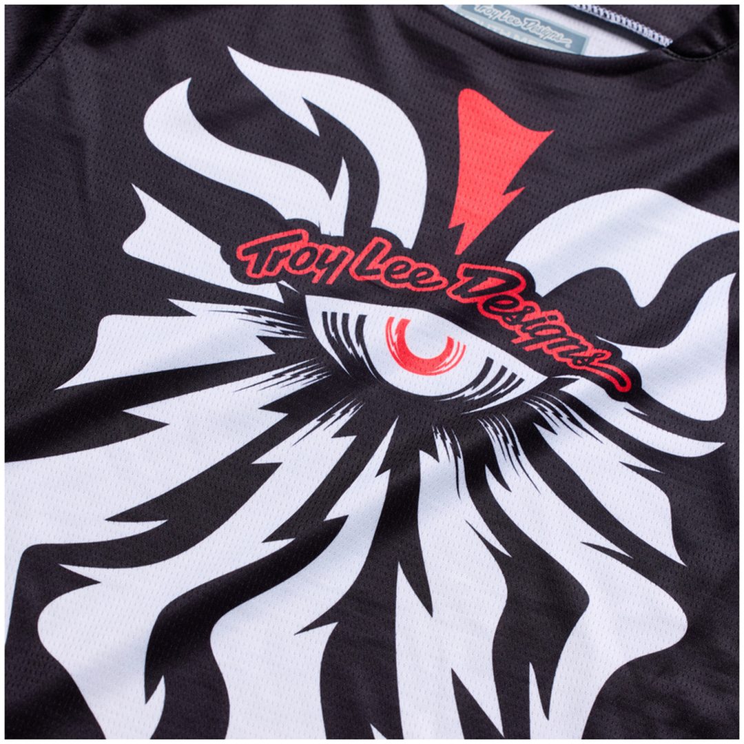 Crosströja Barn GP Pro Cyclops Svart Neonröd TROY LEE DESIGNS yxs – bild 4