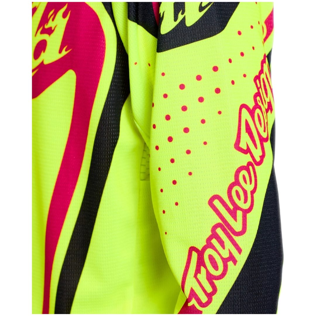 Crosströja Barn GP Pro Roller Neongul Lila TROY LEE DESIGNS yxs – bild 2