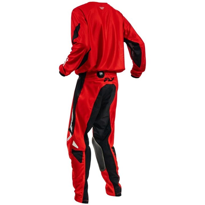 Crosströja Barn Kinetic Mesh Röd Svart Vit FLY RACING ym – bild 4