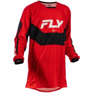 Crosströja Barn Kinetic Mesh Röd Svart Vit FLY RACING